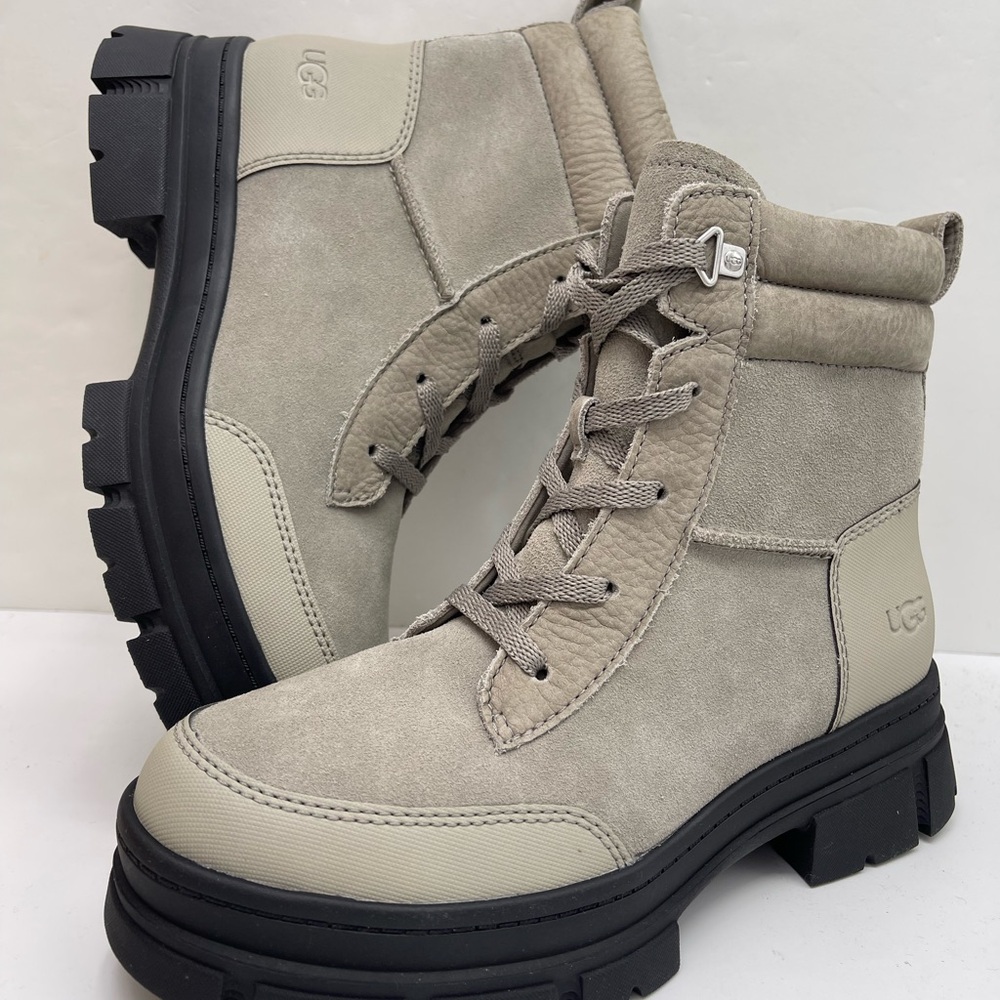 UGG WMNS Lace-Up 
W ASHTON WEATHERIZED LACE UP Cobble Grey - Kicks Machine Boots - Picture 13 of 16